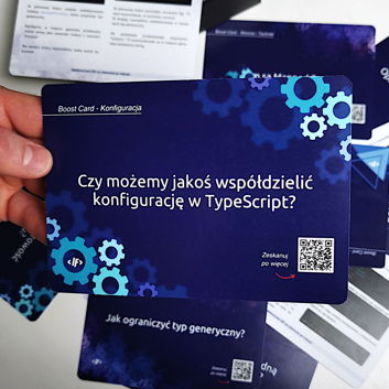 Przód karty TypeScript