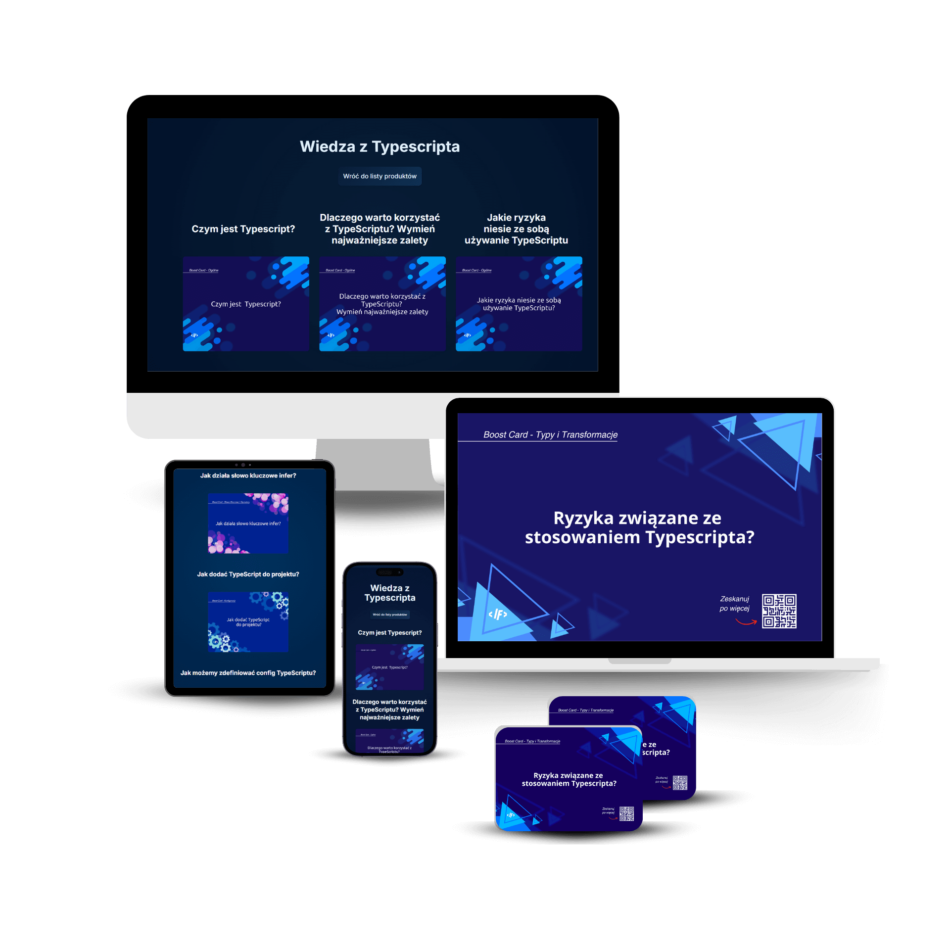 TypeScript Boost Cards - Fizyczne karty do nauki
